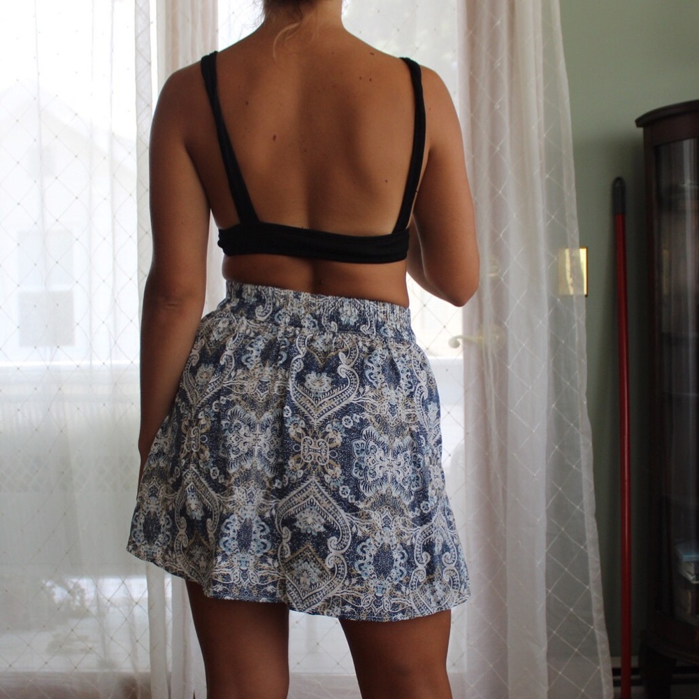 Paisley Mini Skirt